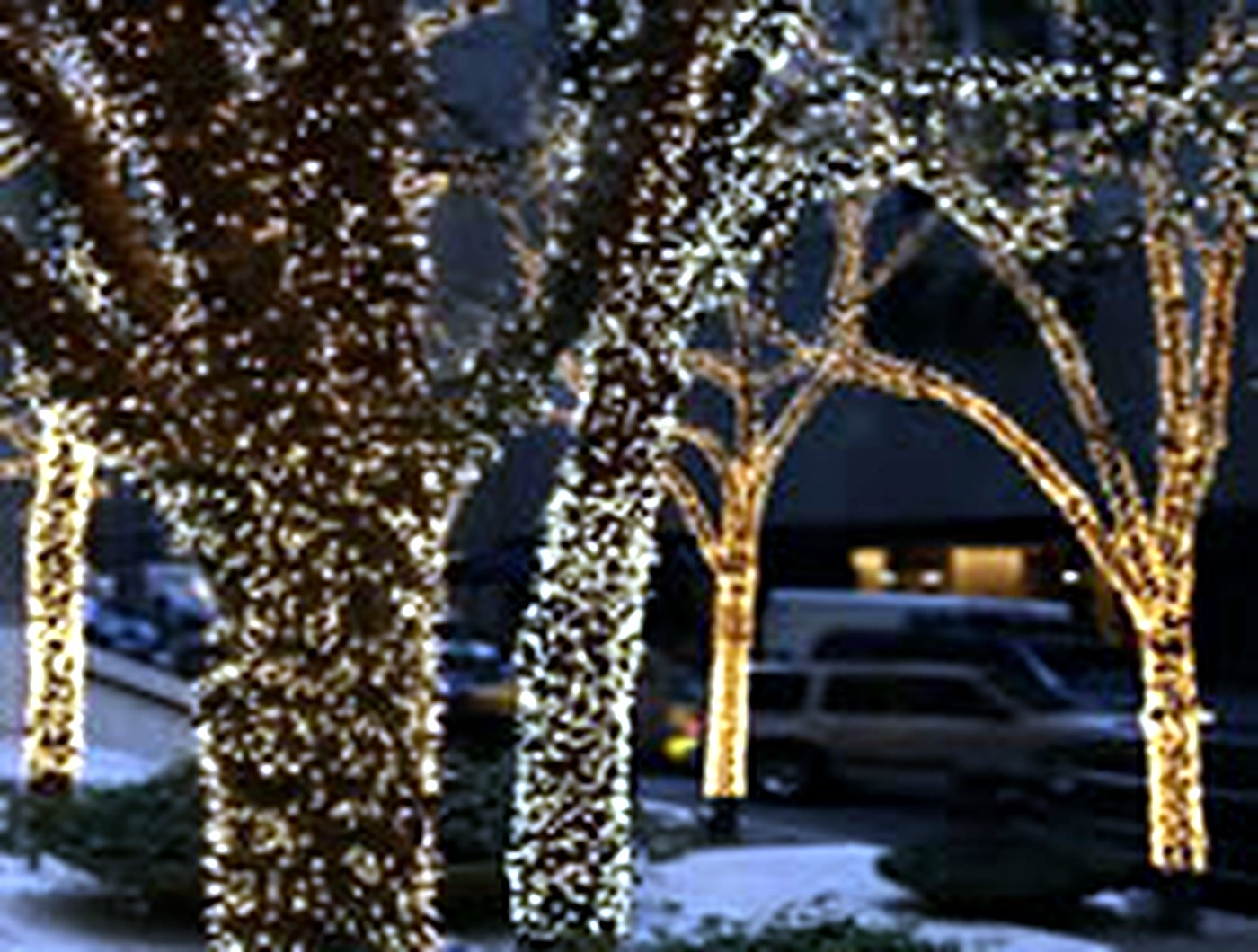 Night Christmas lighting
